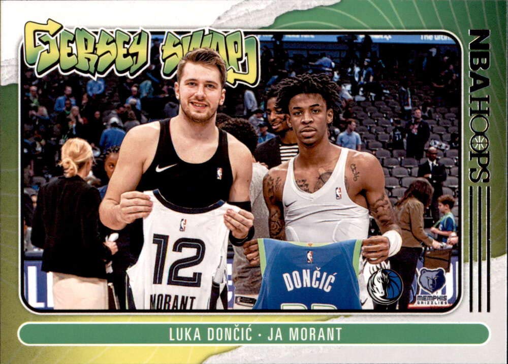 Amazon.com: 2020-21 NBA Hoops Jersey Swap #7 Ja Morant/Luka Doncic